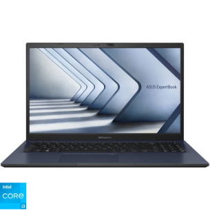 Laptop ASUS ExpertBook B1 B1502CVA-BQ0803, Procesor Intel® Core™ i3-1315U, 15.6" FHD, 8GB DDR4, 256GB SSD, Intel UHD, No OS, Star Black