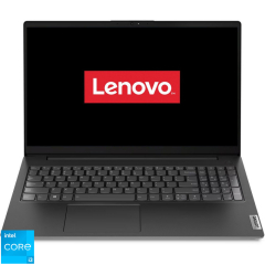 Laptop Lenovo V15 G4 IRU, Processor Intel® Core™ i3-1315U, 15.6'' FHD IPS, 8GB DDR4, 256GB SSD, GMA UHD, No OS, 3y Courier or Carry-in, Business Black
