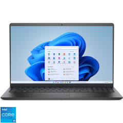 Laptop Dell Vostro 3520, Procesor Intel® Core™ i5-1235U, 15.6" Full HD 120Hz, 16GB DDR4, 512GB SSD, Intel® Iris® Xe Graphics, Windows 11 Pro, Carbon Black, 3Yr ProSupport