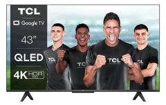 TCL QLED TV 43C645, 108 cm, Smart Google TV, 4K Ultra HD