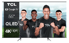 TCL QLED TV 55C635, 139 cm, Smart Google TV, 4K Ultra HD