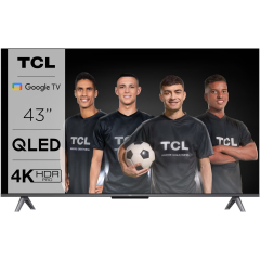 Televizor TCL QLED 43C645, 108 cm, Smart Google TV, 4K Ultra HD