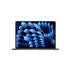 Laptop Apple MacBook Air 15" cu procesor Apple M2, 8 nuclee CPU si 10 nuclee GPU, 8GB, 256GB SSD, Midnight