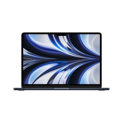 Laptop Apple MacBook Air 13-inch, cu procesor Apple M2, 8 nuclee CPU si 10 nuclee GPU, 8 GB, 512GB, Midnight