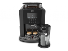 Espressor automat Krups Arabica Latte EA819N10, 1450 W, 15 bari, 1.7 L, râșniță 3 nivele, accesoriu pentru lapte, negru