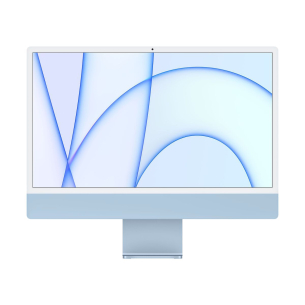Sistem Desktop PC iMac 24" (2021) cu procesor Apple M1, 24", Retina 4.5K, 8GB, 256GB SSD, 8-core GPU, Blue