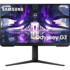 Monitor gaming, Samsung, Odyssey G3, 24", FullHD, 1 ms, 165 Hz, VA, FreeSync Premium, HDMI, Negru