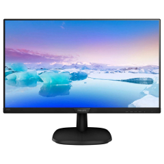 LED monitor Philips 23.8", IPS, Full HD, HMDI, VGA, DVI, 243V7QDAB, Black