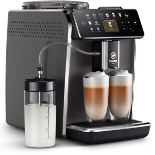 Automatic espresso machine Saeco GranAroma Deluxe SM6682/10, 1.8 l, 1500 W, 15 bar, 18 specialities, touch display, 12-level ceramic grinder, Wi-Fi, black