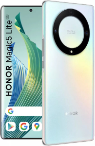 Honor Magic 5 Lite mobile phone, Dual SIM, Display 6.67" Amoled, 120 hz, 8GB RAM, 256GB, 5G, Titanium Silver