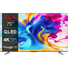 TCL QLED 75C645 TV, 189 cm, Smart Google TV, 4K Ultra HD, Class G